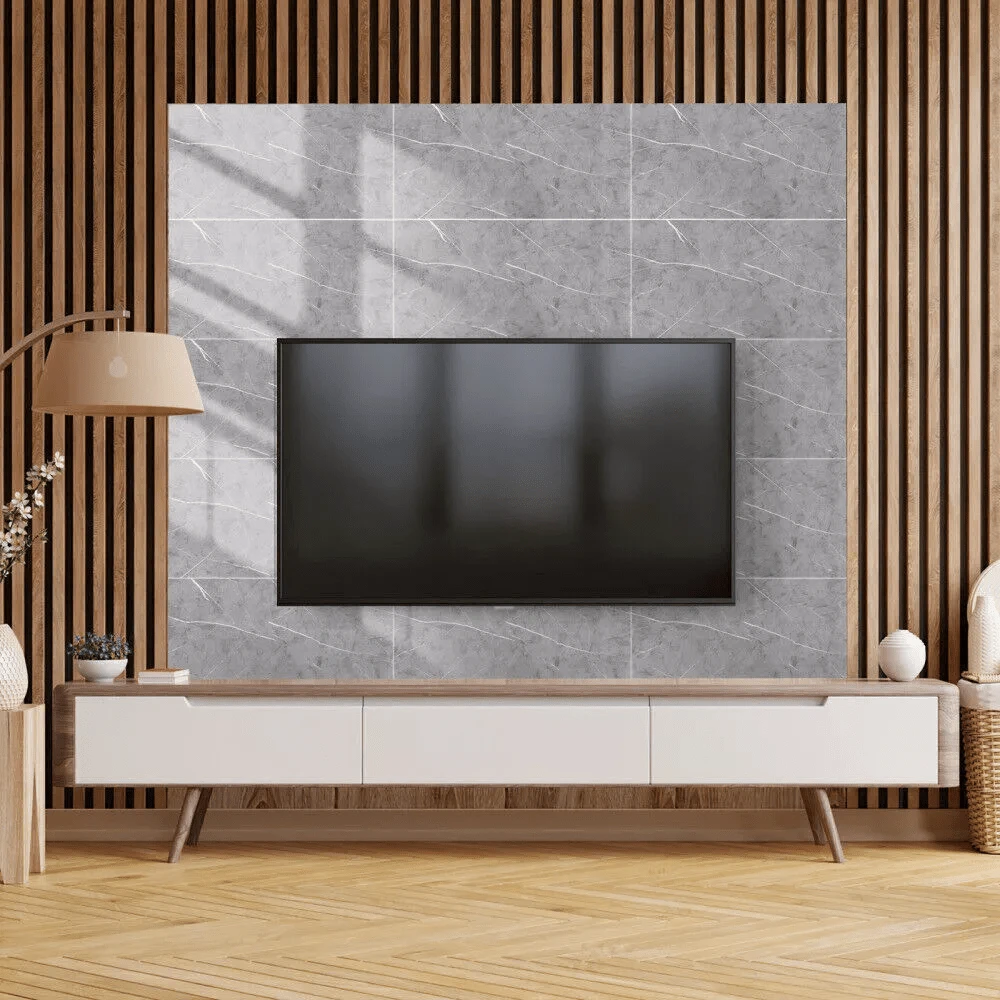 20PCS SelfAdhesive Black Marble PVC Cladding Wall Panels For Kitchen