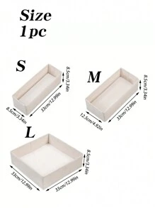 Pack Of 1, White Fabric Uncompartmentalized Storage Box, Linen Pinch Storage, Clothes Organizer, Wardrobe Clothes Pants Layered Storage Decorations Decor Festival Decor Room Decor Home Decor Decor Bedroom Decorbedroom,Organizer,Organiser,Home Storage,White T Shirt Women,Black Pants Women,Ladies Winter Clothes,Dress,Winter Clothes For Ladies,Elegant Woman Dresses,White Shirt For Ladies,Long Sleeve,White Jumpsuit For Women,Spring Dresses For Women,Spring Outfits For Women,Spring,Spring Clothes,Minimalist,Summer Tops - White - View 3