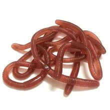 5pcs Realistic Fake Worm Toys For Pranks And Party Supplies, Insect Model - Brown - View 3