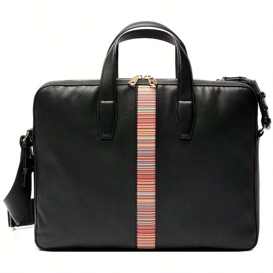 Paul Smith Signature Stripe Brief Case Black SHEIN USA