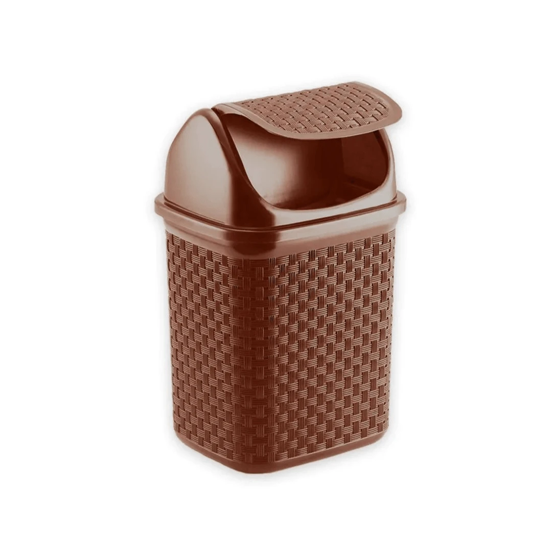 4.5L Plastic Rattan Kitchen Bathroom Office Multipurpose Waste Bin Nitron