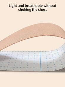 13pcs Replacement Breast Lift Tape - Breast Lift Bra For Shaping - Achieve Breast Lift And Contour - Waterproof Bob Tape (Includes 5 Pairs Of Non-Woven Disposable Nipple Covers, 1 Pair Of Silicone Nipple Covers, And One Roll Of 5m Breast Lift Tape)