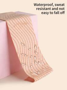 13pcs Replacement Breast Lift Tape - Breast Lift Bra For Shaping - Achieve Breast Lift And Contour - Waterproof Bob Tape (Includes 5 Pairs Of Non-Woven Disposable Nipple Covers, 1 Pair Of Silicone Nipple Covers, And One Roll Of 5m Breast Lift Tape)