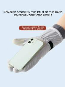 XIANG YU 1双秋冬季女士滑雪防风防水手套户外骑行摩托车骑行保暖内衬加厚保暖 - 手套 - 查看 5