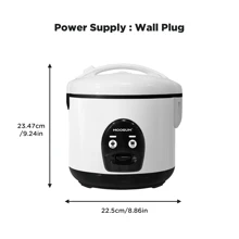 1pc, MOOSUM  Wall Plug Electric Rice Cooker With One Touch For  Rice,Fast&Convenient Cooker , Stainless Steel Housing And Auto Warmer - 美規B型插(110-127V) - 查看 14