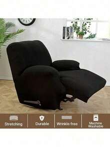 Stretch Recliner Slipcover, Couch Cover, Sofa Cover, Furniture Chair Slipcovers - Xám - Xem 10