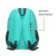 KAUKKO Women Laptop Backpacks For 14" Notebook Casual Computer Bag Stylish Pattern Daypack For Work Travel Business - Baby Blue - View 7