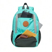 KAUKKO Women Laptop Backpacks For 14" Notebook Casual Computer Bag Stylish Pattern Daypack For Work Travel Business - Baby Blue - View 6