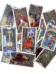 Tarjetas de tarot dorado arte - Amarillo - Ver 2