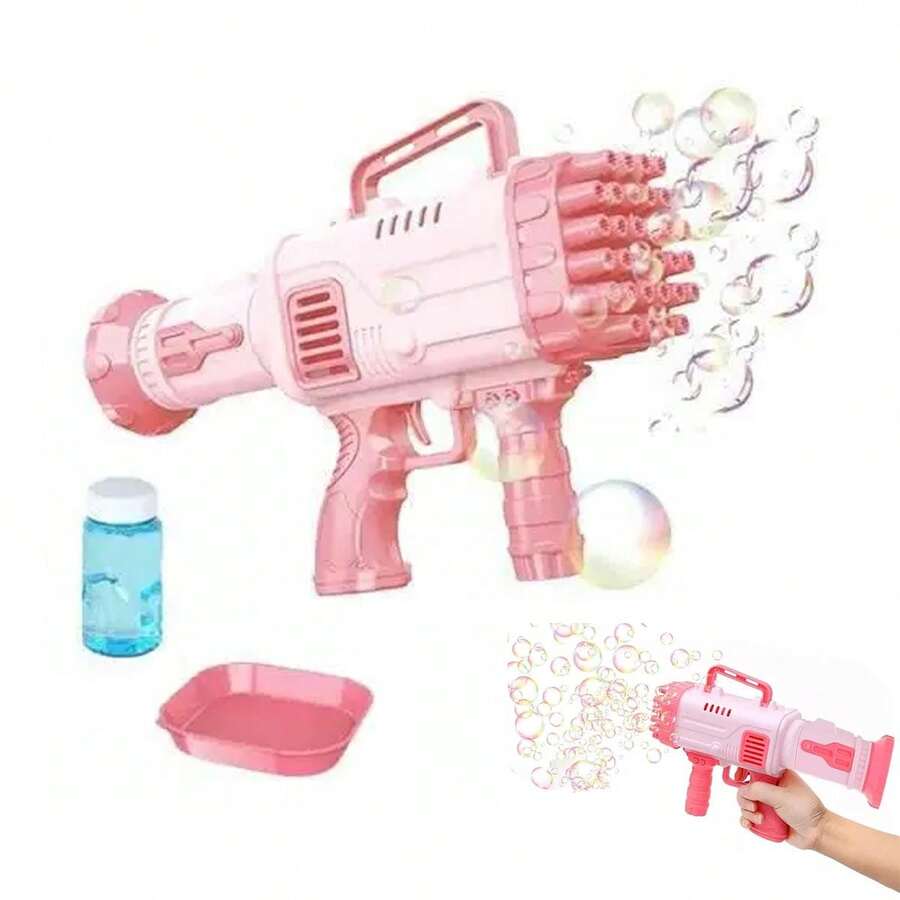 Bazuka Bubble Blower Soap Launcher 32 Bubbles Kids Children Toy Fun