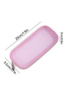 1 件网眼化妆包洗漱包，网眼化妆刷包旅行洗漱牙刷收纳包多功能多用途化妆包大容量便携式大号化妆品旅行包，化妆刷包收纳包可折叠化妆包用于存放刷子、剃须刀和男女通用收纳盒化妆包化妆刷架学校用品旅行必需品小袋化妆包节日必需品化妆包化妆包美容 - 彩色 - 查看 7