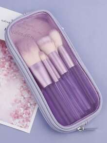 1 件网眼化妆包洗漱包，网眼化妆刷包旅行洗漱牙刷收纳包多功能多用途化妆包大容量便携式大号化妆品旅行包，化妆刷包收纳包可折叠化妆包用于存放刷子、剃须刀和男女通用收纳盒化妆包化妆刷架学校用品旅行必需品小袋化妆包节日必需品化妆包化妆包美容 - 彩色 - 查看 2