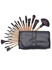 24件套专业化妆刷套装，包含粉底刷、眼影刷等，塑料手柄，柔软合成毛，附赠收纳袋，颜色随机。产品名称：化妆刷套装、化妆刷套装、化妆刷套装、全套化妆刷、化妆刷套装、全套化妆刷、化妆刷套装、化妆刷套装、化妆礼盒套装。 - 彩色 - 查看 6