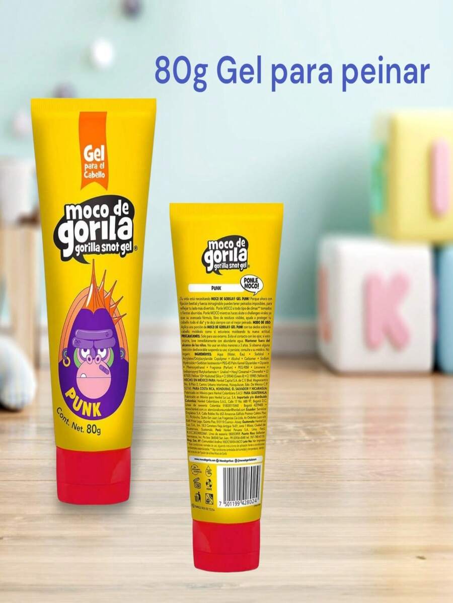 Gel para el cabello Moco de Gorila Punk 80g - Amarillo - Ver 1