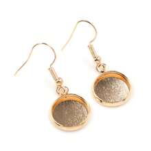 10 piezas de soportes para pendientes aptos para cabujones de 12 mm, accesorios para hacer pendientes tipo gota, componentes para joyería DIY