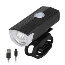Bike Headlight Led Light Usb Rechargeable Cycling Bicycle 300 Lumens - màu đen - Xem 2
