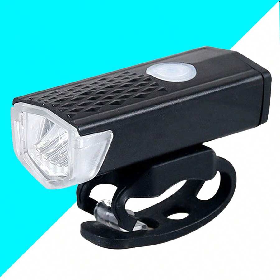 Bike Headlight Led Light Usb Rechargeable Cycling Bicycle 300 Lumens - màu đen - Xem 1