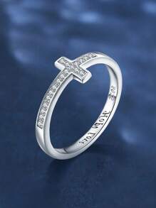 Newsoul 1 件经典 925 纯银方晶锆石戒指女士结婚珠宝精美珠宝