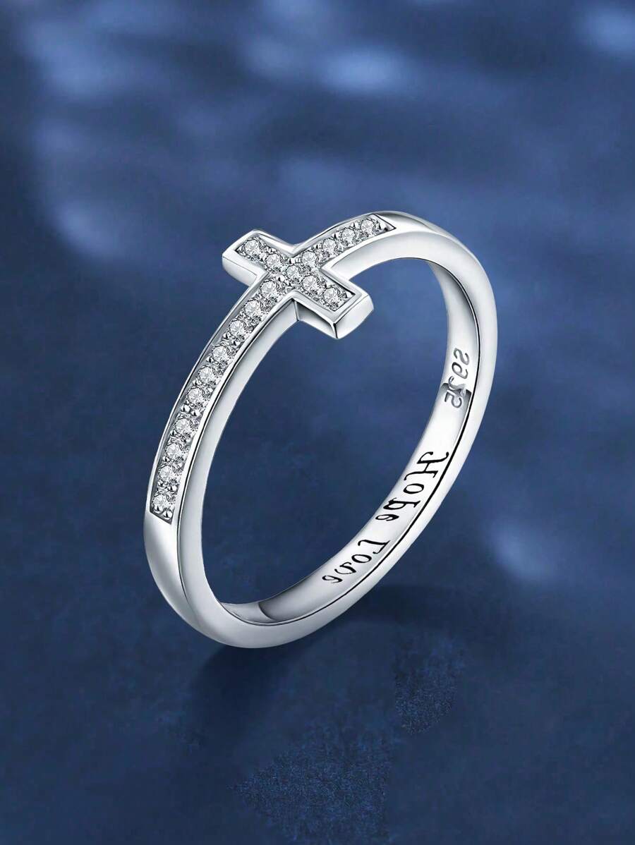 Newsoul 1 件经典 925 纯银方晶锆石戒指女士结婚珠宝精美珠宝