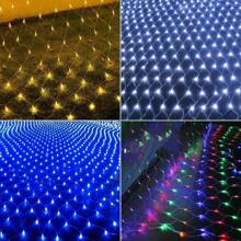 Christmas Decorations String Lights Outdoor, Net Mesh Lighting 200/96 Led Bulbs Waterproof, For Indoor, Curtain, Tree, Halloween, Bush, Party, Wedding, Fairy, Wall (9.8x6.6ft/4.9x4.9ft, Plug In)