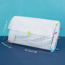 1/2/3/Rozmiary zestawu Plastikowa siatka płócienna torba Arkusze plastikowej siatki Osłona DIY Crafting Akcesoria do torebek Akrylowa włóczka Crafting Dzianina, zestaw narzędzi do robienia torebek domowych - Biały - Zobacz 6