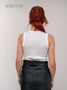 Kit 2 Basic Ribbed Tank Top And Gringa Women's Summer Blouse - 關閉/米色 - 查看 6