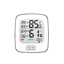 1pc Màn hình lớn mới Nhiệt độ và độ ẩm kế, Nhiệt kế điện tử và ẩm kế sử dụng tại nhà, Bán trực tiếp từ nhà máy - Nhiều màu - Xem 9