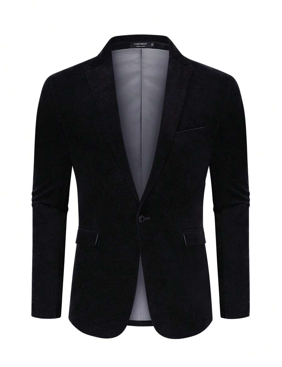 TURETRENDY Men's Corduroy Blazer SHEIN USA