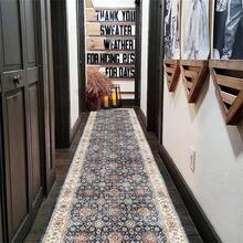 1 件长款走廊/入口地毯，家用室内地毯，客厅和入口垫，可洗仿羊毛地毯 - 彩色 - 查看 3