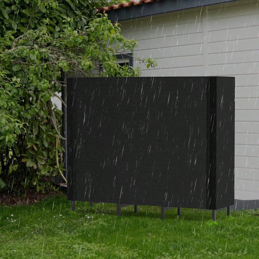 4ft Firewood Rack Outdoor With Cover Firewood Log Rack For Fireplace