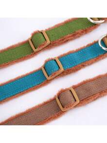 1 件可调节毛绒基质宠物狗项圈，柔软的毛绒基质，耐用的织带，保护并保持狗的颈部温暖。 - 彩色 - 查看 10