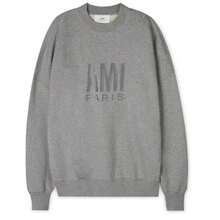 AMI Sudadera con el logotipo de París en gris - Gris - Ver 3