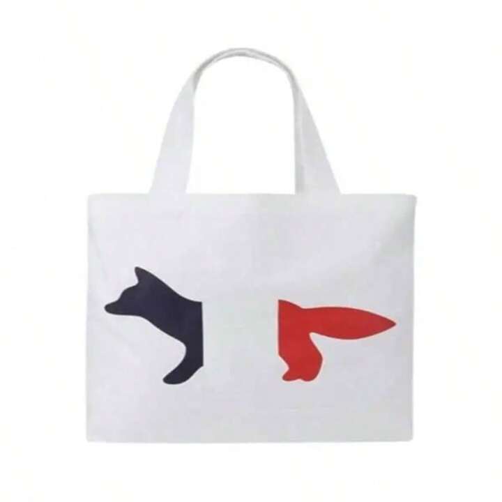 Maison Kitsuné - Tricolor Fox Tote Bag | HBX - Globally