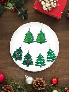 3 cặp bông tai da Giáng sinh, bông tai thiết kế cây thông Noel sáng tạo, mặt dây chuyền Giáng sinh, đồ trang trí Giáng sinh, đồ dùng tiệc Giáng sinh, đồ trang trí Giáng sinh, đồ trang trí Giáng sinh, đồ trang trí cây thông Noel, Halloween, đồ trang trí Halloween - cây thông giáng sinh - Xem 9