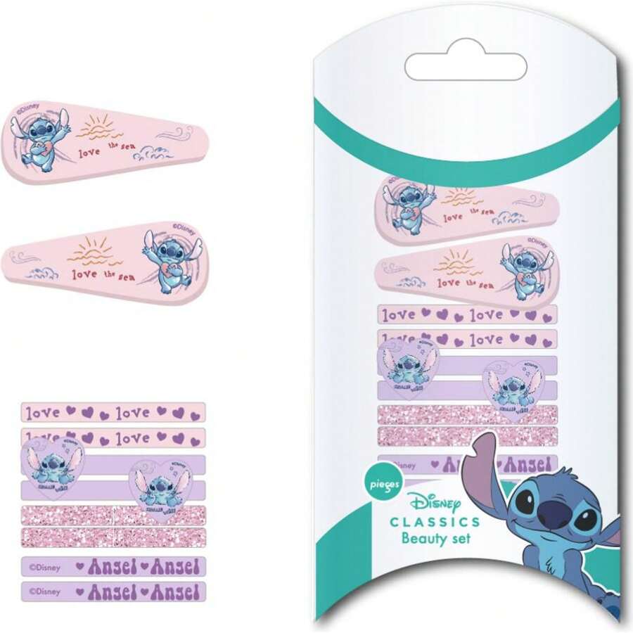 Lilo Y Stitch Accesorios para el cabello de Stitch - Conjunto con licencia oficial para peinados y estilo para niñas - Multicolor - Ver 1