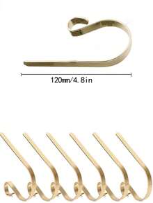 1 móc kim loại trang trí Giáng sinh, giá treo tất cho cây thông Noel, lò sưởi, tủ, đồ trang trí tiệc, chủ đề Giáng sinh và Lễ tạ ơn, Giáng sinh - Nhiều màu - Xem 2