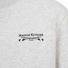 Maison Kitsuné Oars Regular Crew Sweatshirt Light Grey Melange