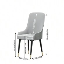 Silla de comedor de microfibra con anillo de aldaba para puerta Silla de tocador Windsor - Multicolor - Ver 6