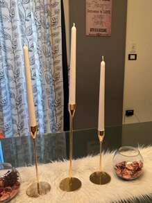 1-2 件圆头柱长杆亚克力蜡烛模具光滑易脱模塑料圆柱锥形蜡烛制作工具 DIY 婚礼装饰礼物 - 無色 - 查看 5