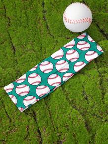 1pc Fashionable Sports Headband Unisex - Football, Basketball, Volleyball, Tennis Printed Pattern, Non-Slip Sweat Absorbing, Suitable For Yoga, Fitness, Running Halloween Hair Band Turban Headband Sweatband