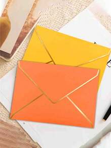 10pcs/20pcs-Color Random Christmas Envelope,Christmas Decorations,Wedding Party Invitations, Letter Mailing, Postcard Envelopes, Vintage Envelopes,Solid Color Envelopes, Paper Envelope Sets, Simple Mixed Color Paper Envelopes For Family Size Envelopes For Western And European Style Invitations, Simple Multi-Purpose Greeting Envelopes For Office Parties(Random Style)