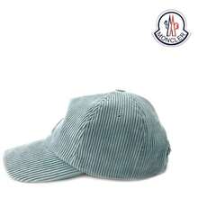 Moncler Gorra de béisbol de pana con logo - Azul - Ver 2