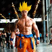 Peluca Dragon Super Saiyajin Ball Halloween Fiesta Disfraz - Amarillo - Ver 4