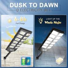 1 gói đèn đường năng lượng mặt trời ngoài trời từ chạng vạng đến bình minh, đèn đường góc rộng độ sáng cao, nguồn điện năng lượng mặt trời, đèn bãi đậu xe năng lượng mặt trời điều khiển từ xa, thích hợp cho bãi đậu xe, sân, sân vận động, quảng trường, đèn chiếu sáng sân vườn ngoài trời cho lối đi, sân, hiên - 1 đèn đường cảm biến năng lượng mặt trời - Xem 6