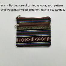 1pc/6pcs Bolsa de moedas minimalista coreana, porta-cartões retrô portátil de tecido, mini bolsa de moedas, fresca e portátil