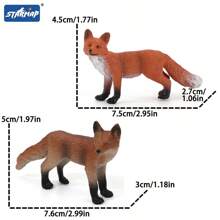 [Certified For Children] Forest Animals Figurines Woodland Animals Model Kit, Miniature Realistic Plastic Wild Forest Animals For Cake Toppers, Birthday Party Favors, Cupcake Toppers, And Kids Birthday Gifts - Multicolor - View 21