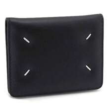 Maison Margiela Stitch Keyring Card Wallet Black