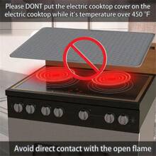 Kitchen Countertop Silicone Pad-Resistant Silicone Baking Pad, Large Pastry Pad, Glass Countertop Stove Cover Countertop Protective Pad, Coffee Machine, Crafts, Gray, Anti Slip Pad, To Prevent The Pot From Sliding During Cooking - 灰色 - 查看 7