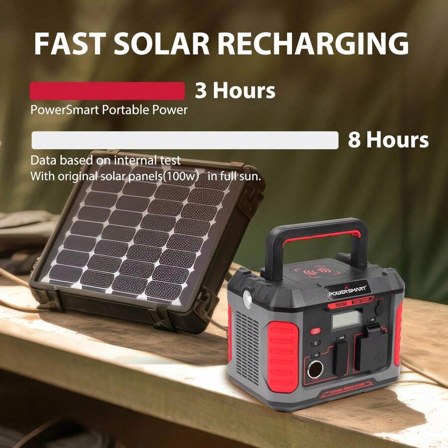 PowerSmart PowerSmart Portable Power Station 500W, 228Wh Solar