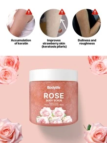 1瓶200克玫瑰身体磨砂膏，去角质保湿，舒缓花香，深层清洁，温和抛光，滋养肌肤，令肌肤光滑透亮。 - 玫瑰 - 查看 4